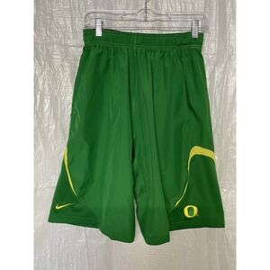 Nike Dri Fit Oregon Ducks Mens Athletic Shorts Green Yellow Size M